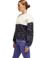 The Roxy Womens Waves Of Warmth Fleece Jacket in Whisper White