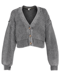 The Roxy Womens Sundaze Washed Cardigan in Phantom