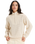 The Roxy Womens Memories Of Sun 1/2 Zip Sweatshirt in Parchment