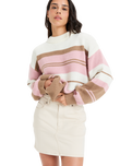 The Roxy Womens Love Again Jumper in Egret