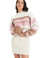 The Roxy Womens Love Again Jumper in Egret