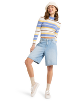 The Roxy Womens Playa Morning Jumper in Grapemist Playa Morning Stripe