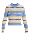 The Roxy Womens Playa Morning Jumper in Grapemist Playa Morning Stripe