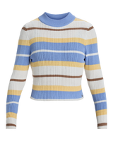 The Roxy Womens Playa Morning Jumper in Grapemist Playa Morning Stripe