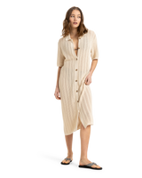 The Roxy Womens Seashell Song Dress in Parchment