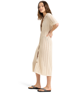 The Roxy Womens Seashell Song Dress in Parchment
