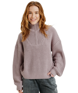 The Roxy Womens Home Again Half Zip Sweatshirt in Nirvana