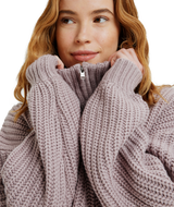 The Roxy Womens Home Again Half Zip Sweatshirt in Nirvana