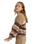 The Roxy Womens Marble Tiles Cardigan in Woodsmoke