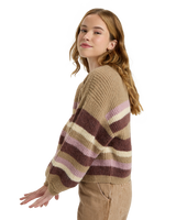The Roxy Womens Marble Tiles Cardigan in Woodsmoke