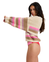 The Roxy Womens Marble Tiles Cardigan in Parchment