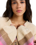 The Roxy Womens Marble Tiles Cardigan in Parchment