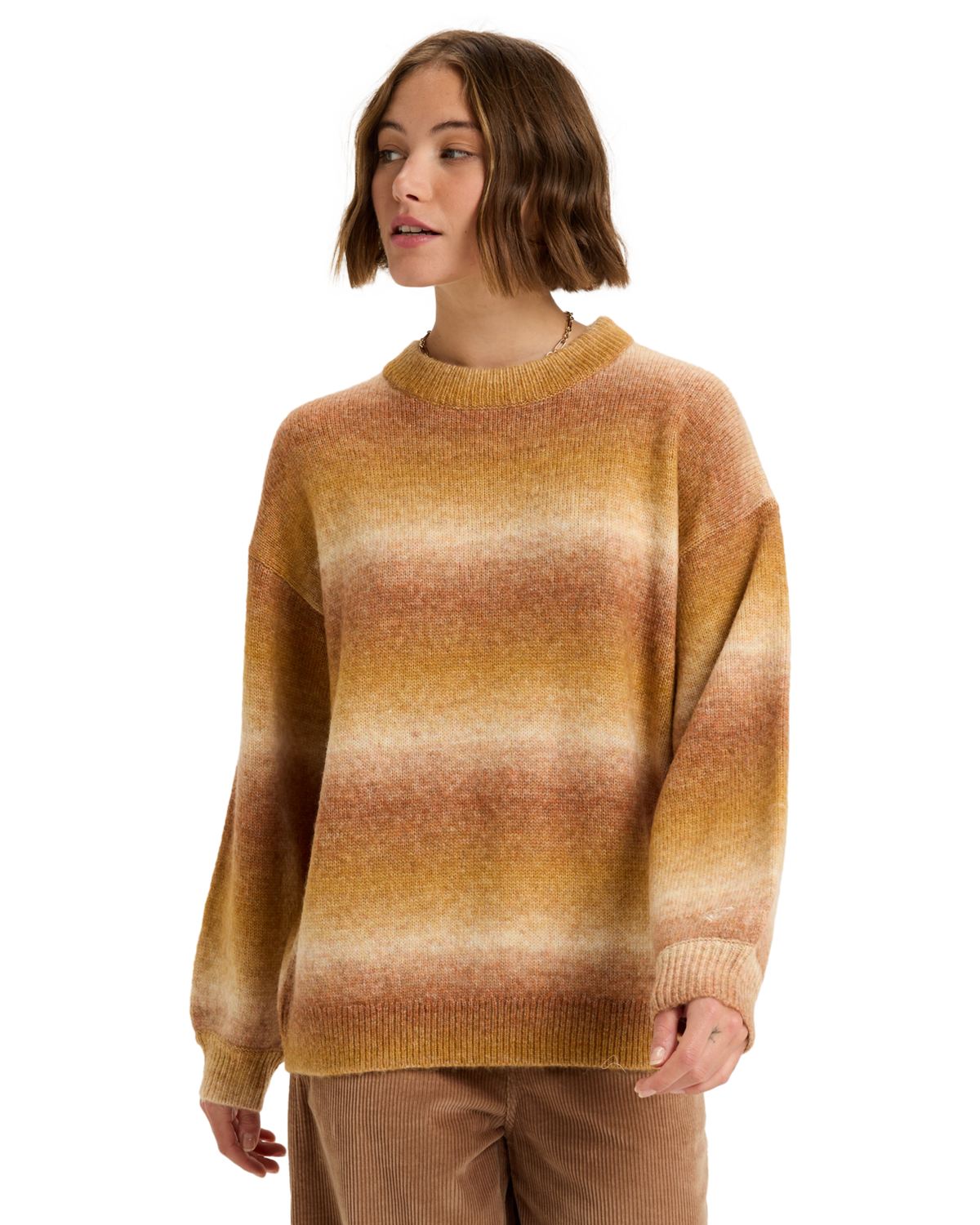 The Roxy Womens Love Again Jumper in Ochre