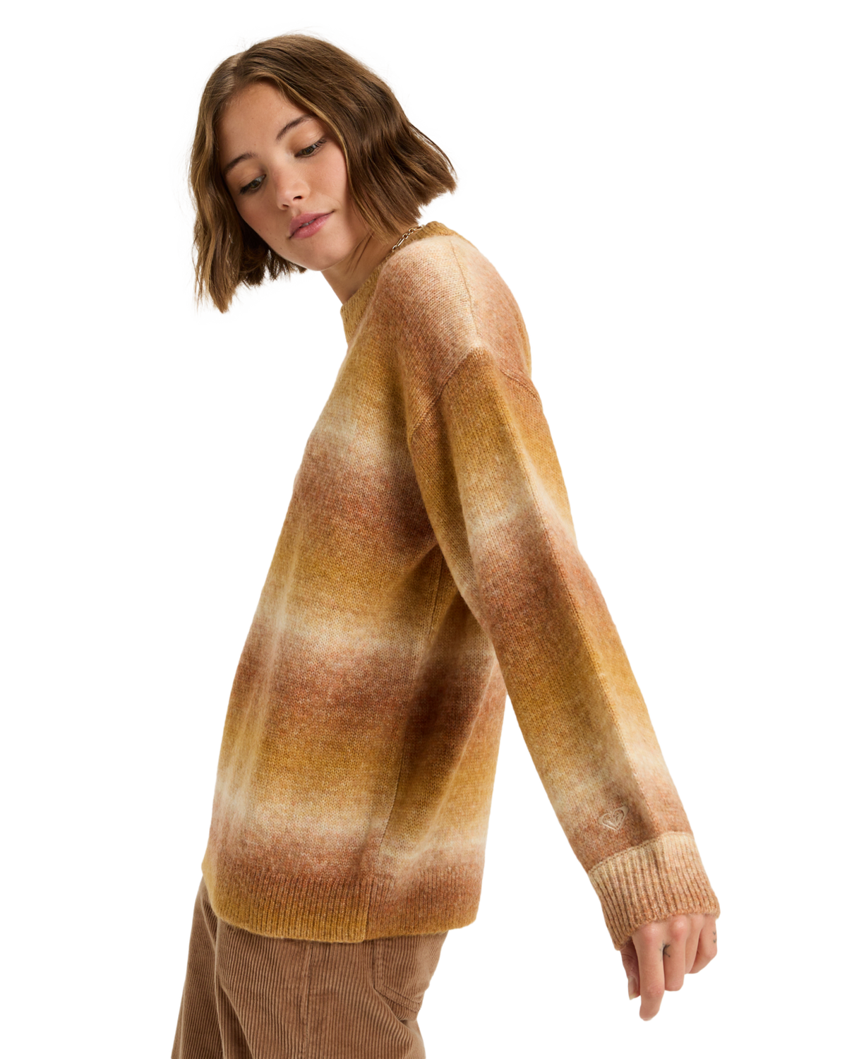 The Roxy Womens Love Again Jumper in Ochre