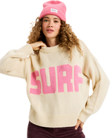 The Roxy Womens Exploring Heart Jumper in Parchment