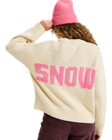 The Roxy Womens Exploring Heart Jumper in Parchment