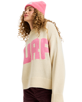 The Roxy Womens Exploring Heart Jumper in Parchment