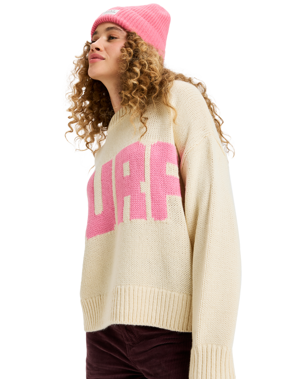 The Roxy Womens Exploring Heart Jumper in Parchment