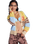 Cosmic Coast Stripes Cardigan in Coconut Milk Horizon Prism