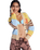 Cosmic Coast Stripes Cardigan in Coconut Milk Horizon Prism