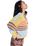 Cosmic Coast Stripes Cardigan in Coconut Milk Horizon Prism