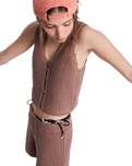 Beach Bungalow Top in Brownie