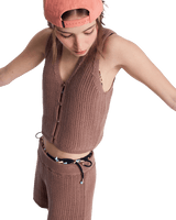 Beach Bungalow Top in Brownie