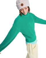 The Roxy Womens Coming Home Again Sweatshirt in Sea Green