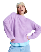 The Roxy Womens Coming Home Again Sweatshirt in Crocus Petal