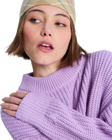 The Roxy Womens Coming Home Again Sweatshirt in Crocus Petal