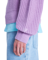 The Roxy Womens Coming Home Again Sweatshirt in Crocus Petal