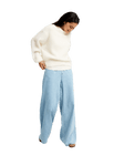 The Roxy Womens Loomed Horizon Jumper in Coconut Milk