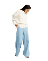 The Roxy Womens Loomed Horizon Jumper in Coconut Milk