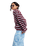 The Roxy Womens Deep As The Ocean Stripes Cardigan in Beet Red All Star Stripe