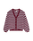 The Roxy Womens Deep As The Ocean Stripes Cardigan in Beet Red All Star Stripe