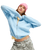 The Roxy Womens Go To The Top Zip Hoodie in Cerulean