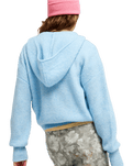 The Roxy Womens Go To The Top Zip Hoodie in Cerulean