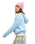The Roxy Womens Go To The Top Zip Hoodie in Cerulean