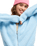 The Roxy Womens Go To The Top Zip Hoodie in Cerulean