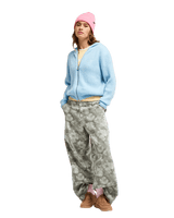 The Roxy Womens Go To The Top Zip Hoodie in Cerulean