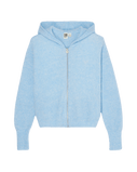 The Roxy Womens Go To The Top Zip Hoodie in Cerulean