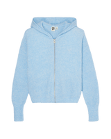 The Roxy Womens Go To The Top Zip Hoodie in Cerulean