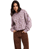 The Roxy Womens Catching Air Jumper in Pink Lavender