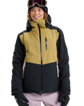 The Roxy Womens Stormdash Technical Jacket in Fennel Seed