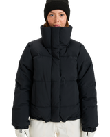 The Roxy Womens Snow Winter Rebel Technical Jacket in True Black