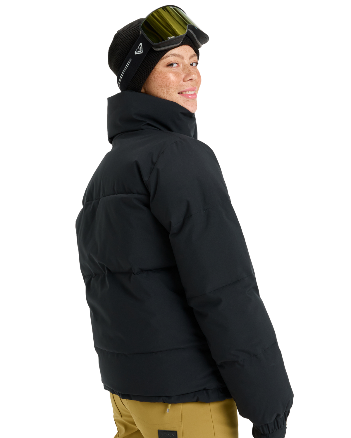 The Roxy Womens Snow Winter Rebel Technical Jacket in True Black