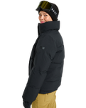 The Roxy Womens Snow Winter Rebel Technical Jacket in True Black