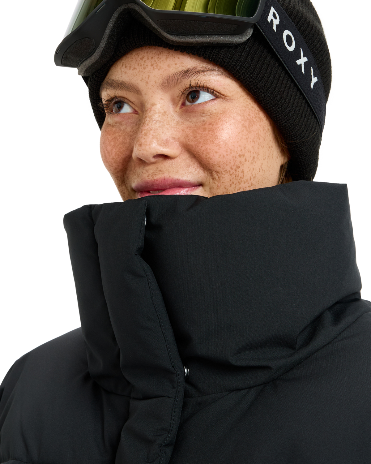 The Roxy Womens Snow Winter Rebel Technical Jacket in True Black