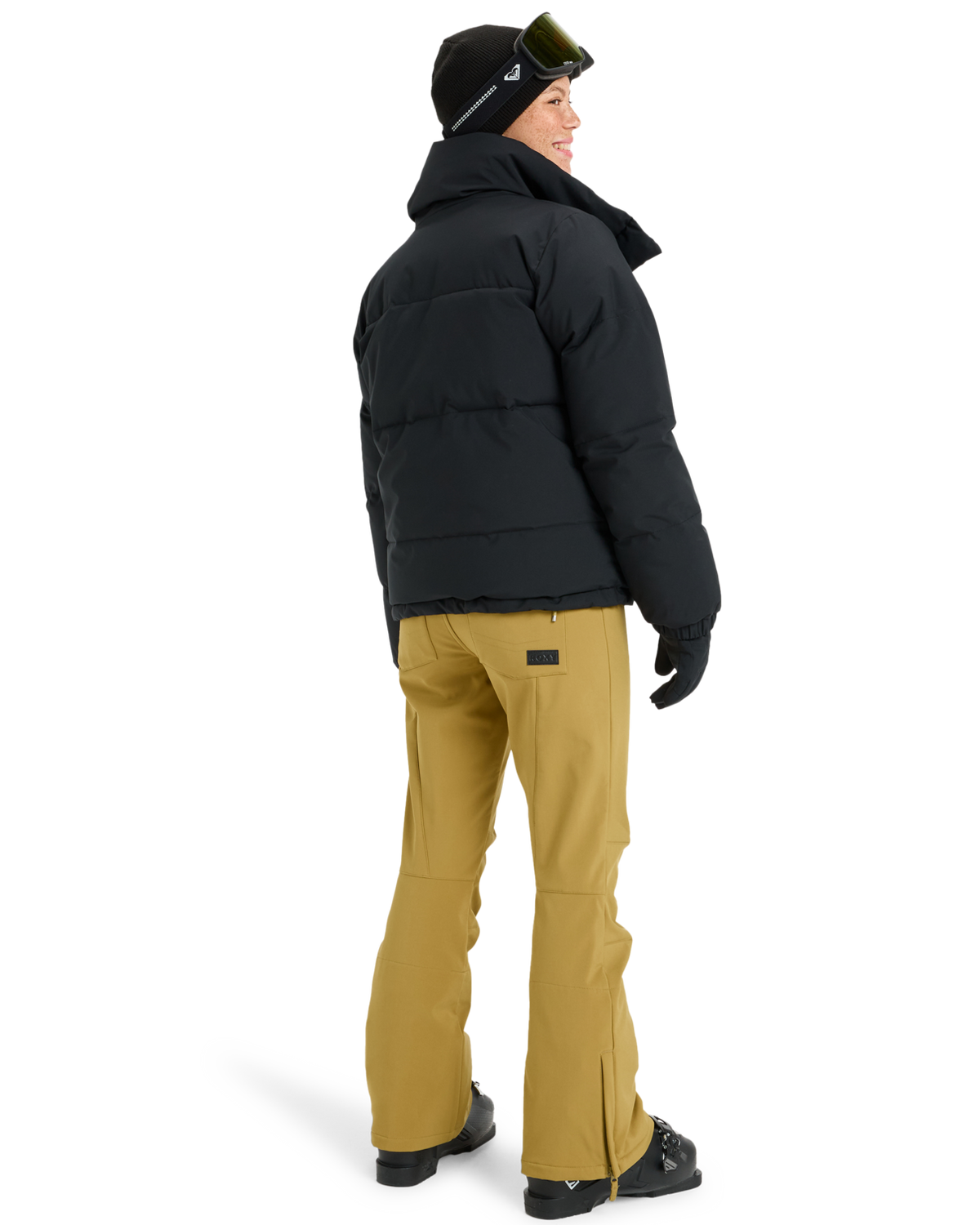 The Roxy Womens Snow Winter Rebel Technical Jacket in True Black