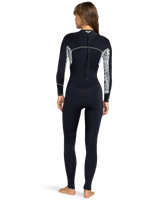 The Roxy Swell Series 3/2mm Back Zip Wetsuit in Egret Mo Rockin Vibes | Available at Anns Cottage